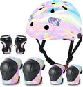 Kids Adjustable Bike Helmet with Color Gradient and Protective Pads