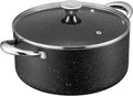 Large 10 Quart Nonstick Stock Pot with Lid - Even Heating, Oven Safe