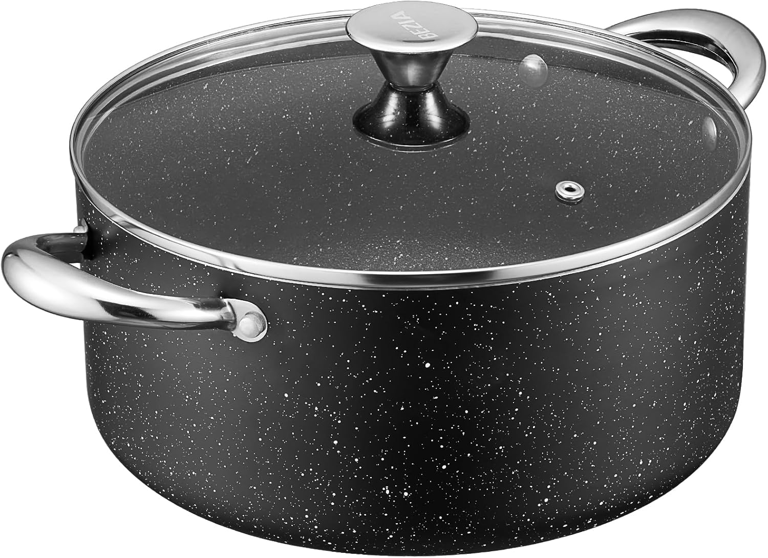 BEZIA Large 10 Quart Nonstick Stock Pot for Healthy Cooking