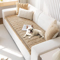 OTOB Sofa Covers for 3 Cushion Couch - Plush, Non-Slip Protection