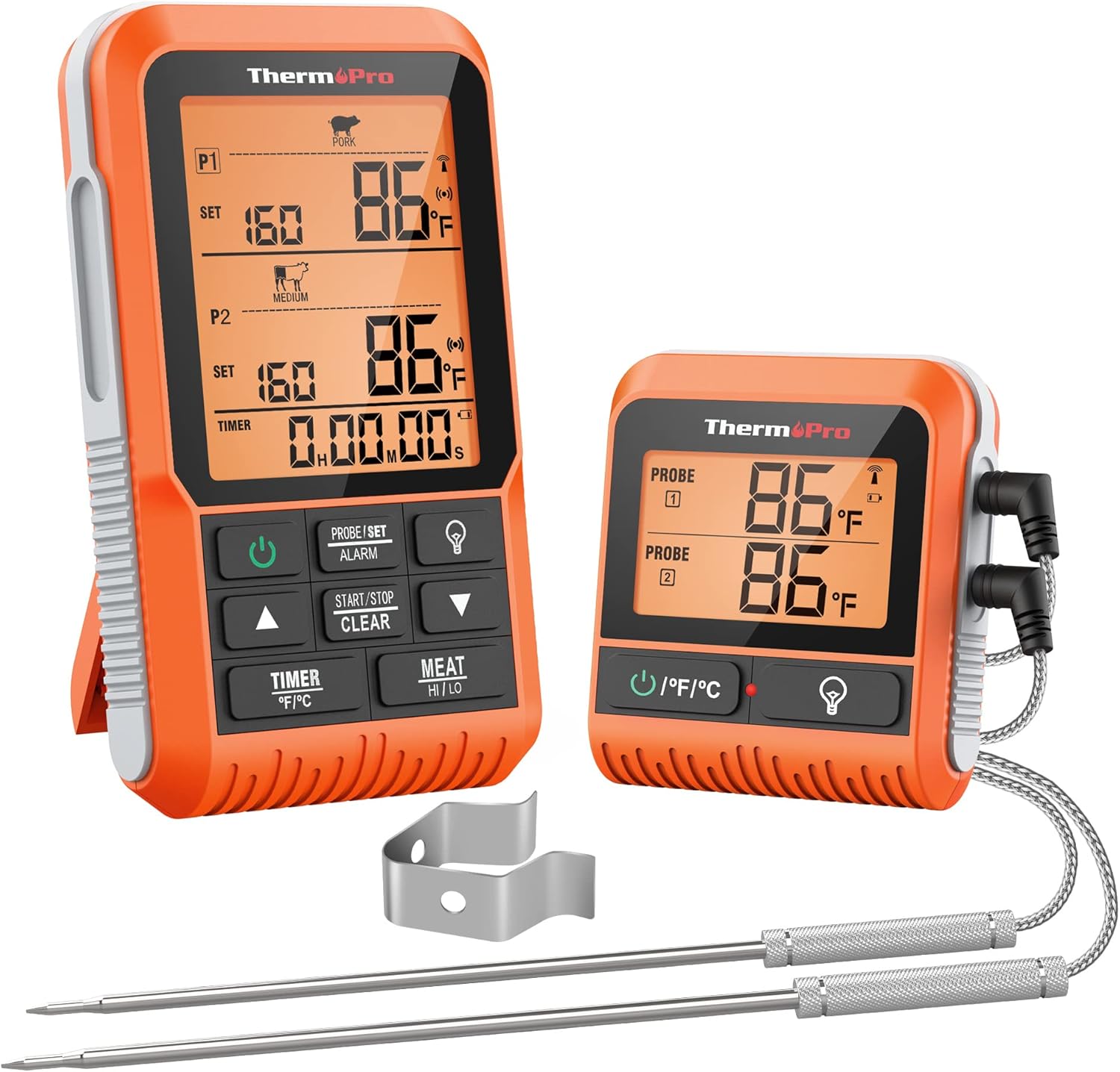 ThermoPro TP826 Wireless Meat Thermometer for BBQ and Grilling