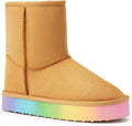 Girls Mid Calf Snow Boots by FabKids for Warm Winter Adventures