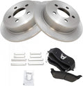 TRQ Rear Brake Pad & Rotor Kit for 2003-07 Jeep Liberty and 2003-06