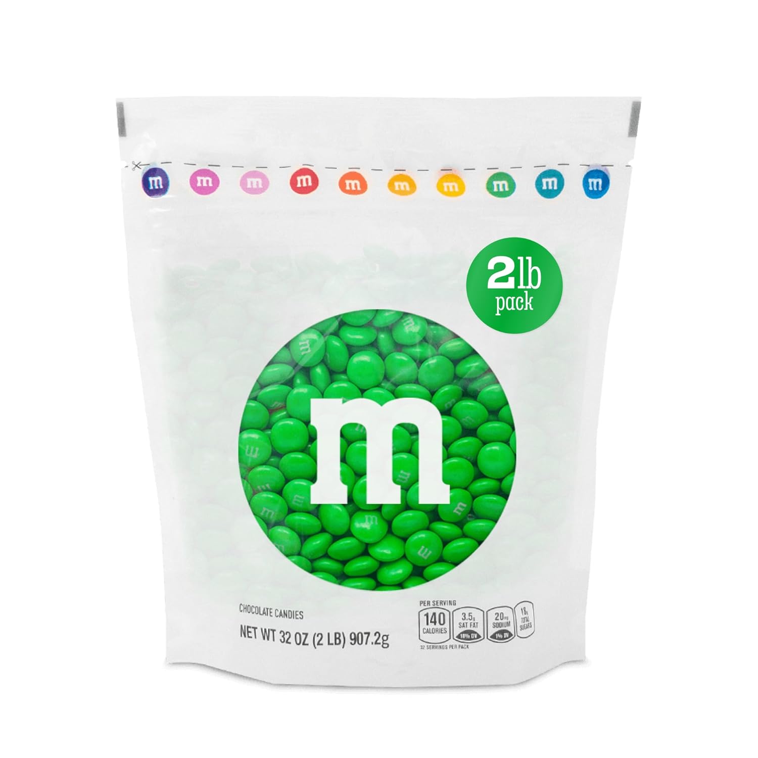 M&M'S Green Milk Chocolate Candy for Parties and Celebrations