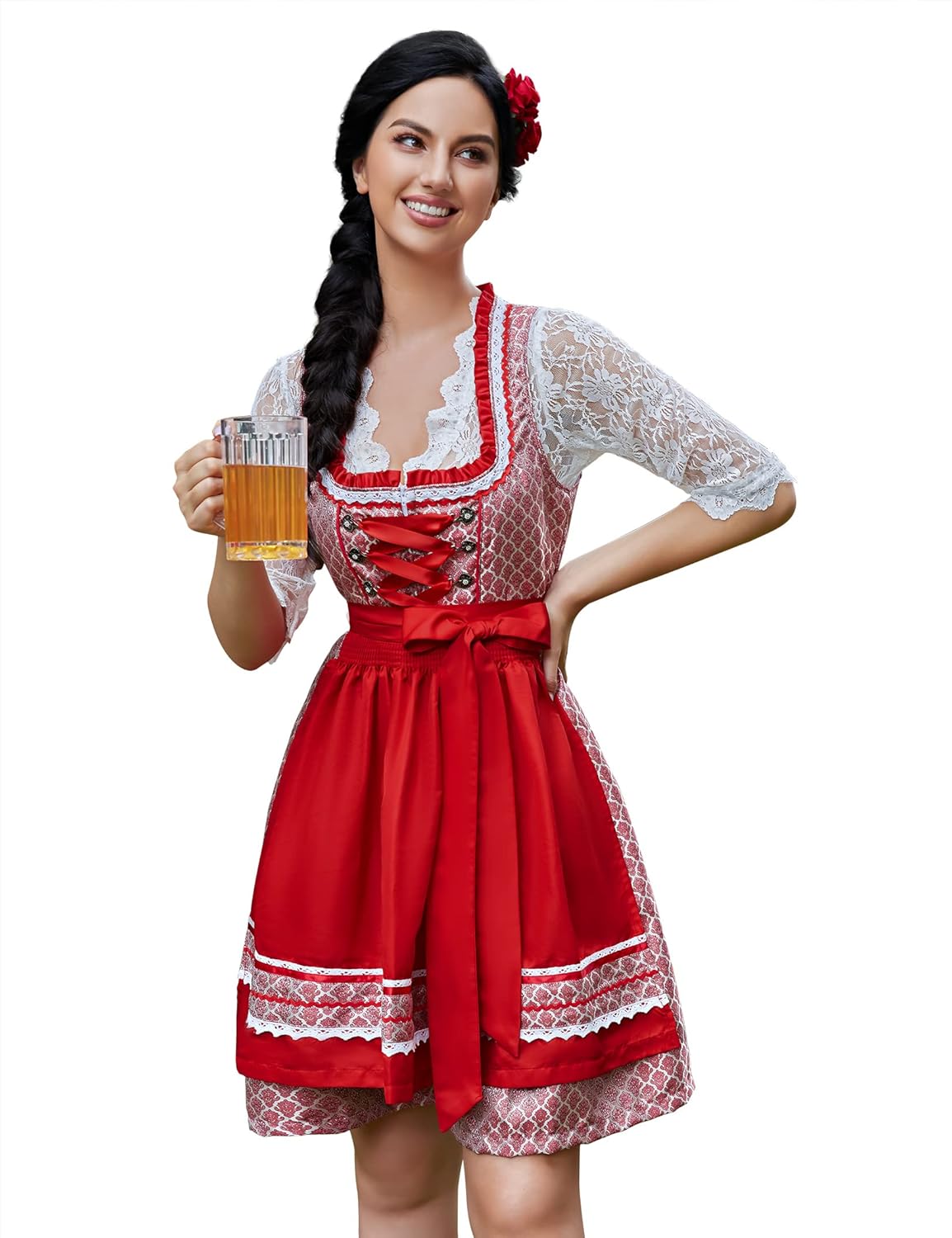 GloryStar Oktoberfest Dress for Women - German Dirndl Costume