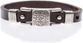 Handmade Adjustable Leather Religious Charm Bracelet for Men