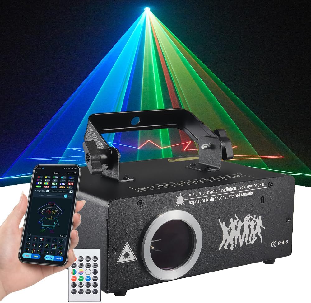 Ultimate Party Laser: App Control, Custom Designs, Music Sync