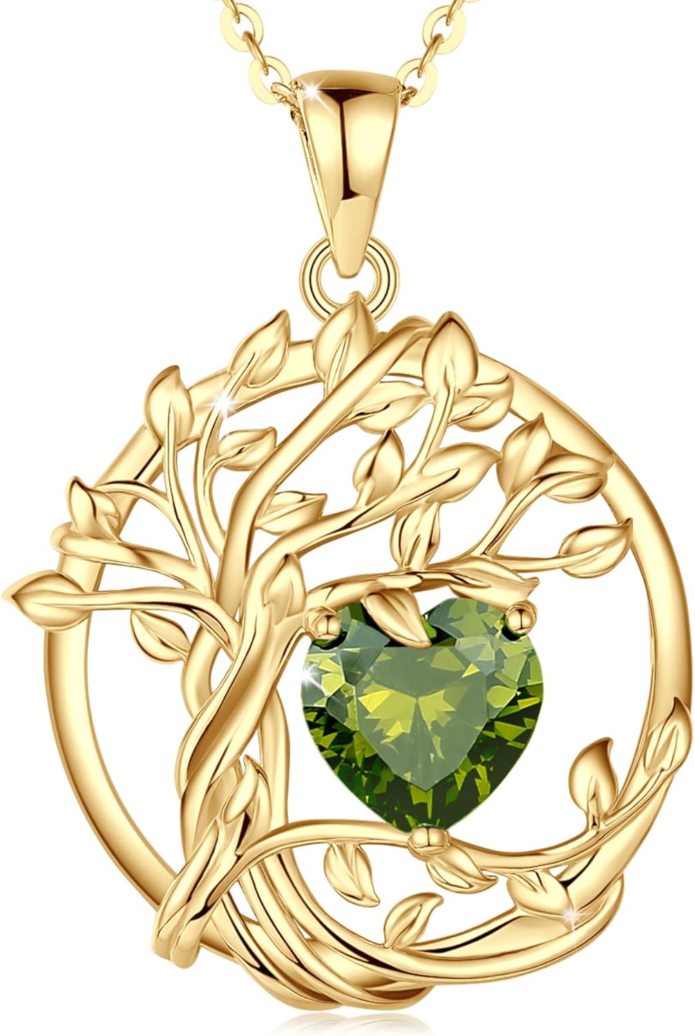 FANCIME Tree of Life Birthstone Necklace for Special Occasions