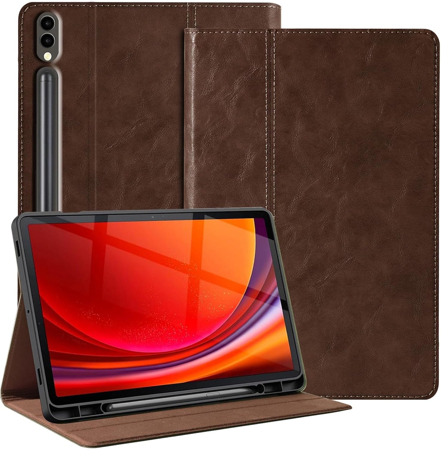Genuine Leather Case for Samsung Galaxy Tab S10 Plus 12.4 Inch