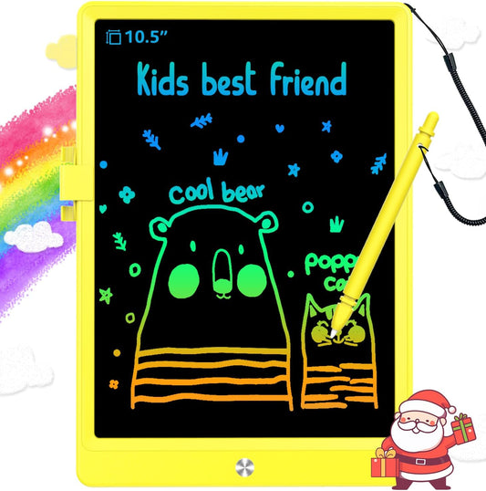 BUKEBU Electric Doodle Board, 10.5 Colorful Drawing Pad - Perfect Travel Gift for Kids!