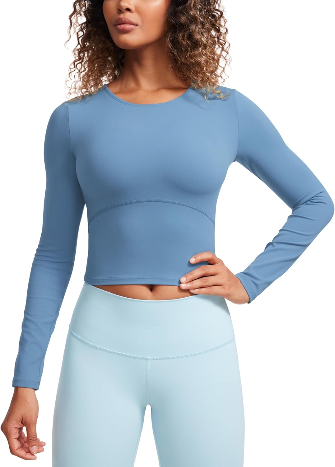 CRZ YOGA Butterluxe Womens Long Sleeve Crop Yoga Shirts Review