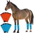 Horse Fly Boots Set of 8 - Comfortable Mesh Leg Protection for Horses