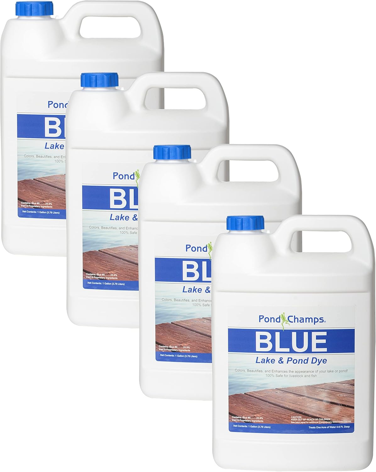 Blue Lake and Pond Dye 4 Gallon Value Pack for Vibrant Water
