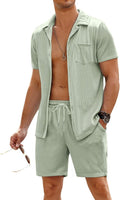 COOFANDY Men's 2 Pieces Shirt Sets for Summer Fashion