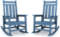 KINGYES Oversized Outdoor Rocking Chair Set of 2 - Wide High-Back