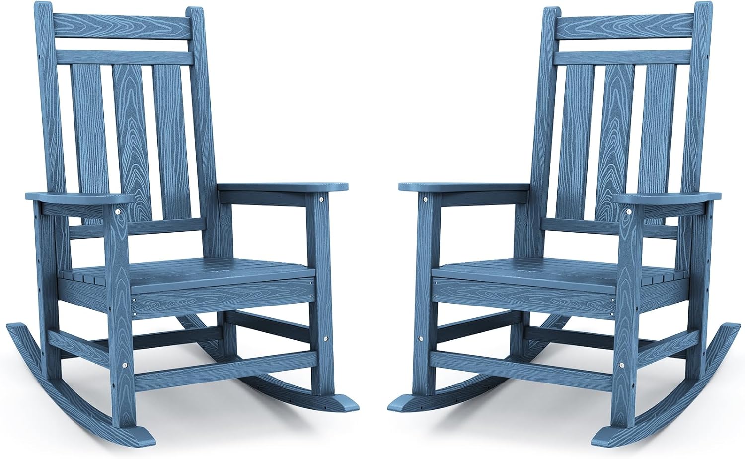 KINGYES Oversized Outdoor Rocking Chair Set for Relaxation