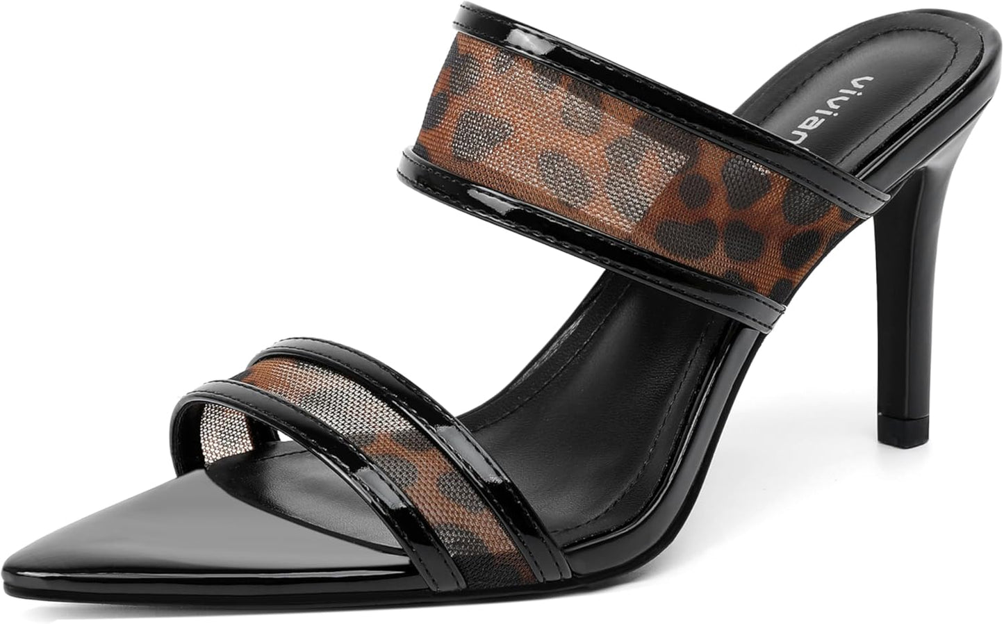 Vivianly Clear Pointed Toe Heels Sandals for Fashionable Women
