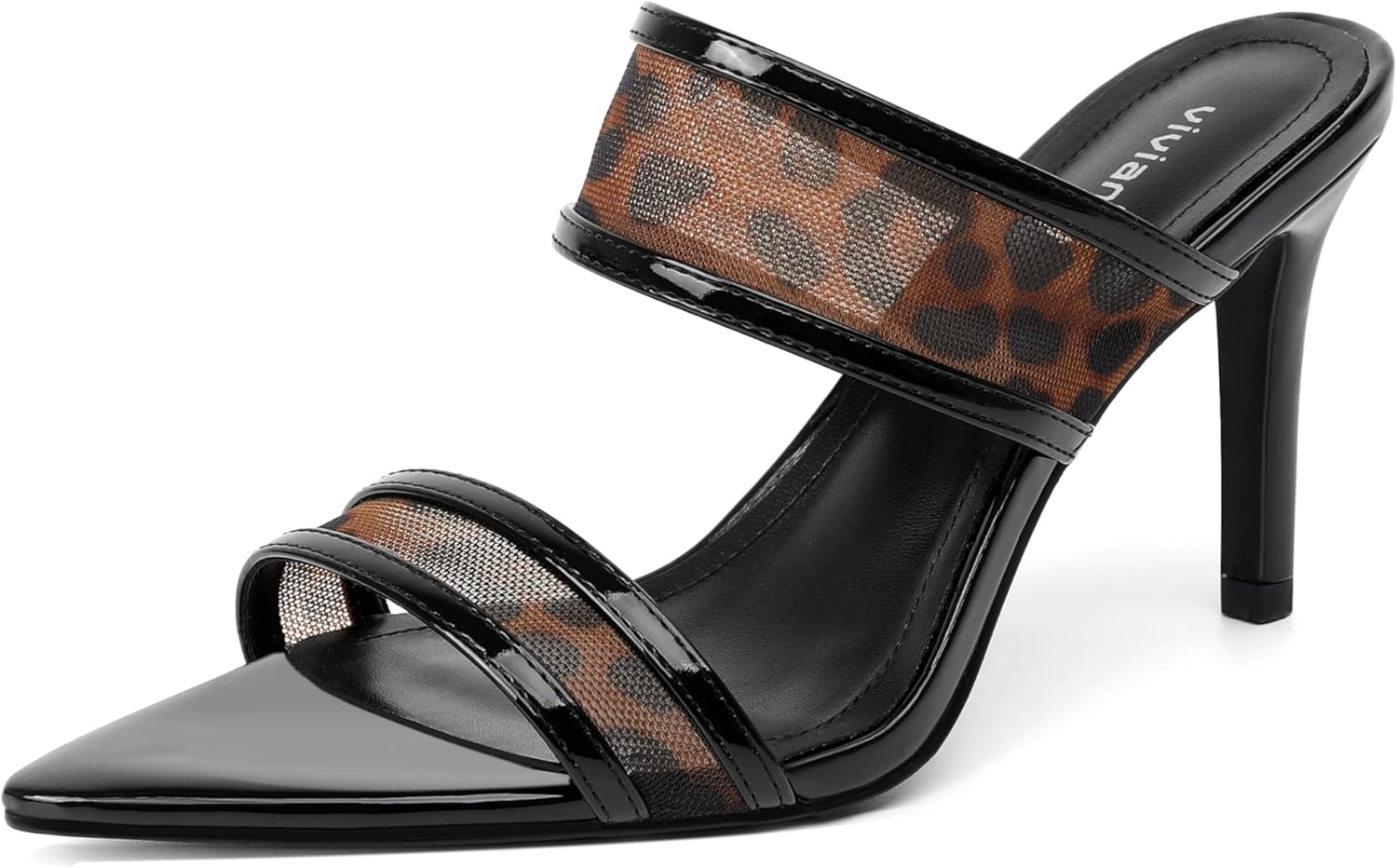 Vivianly Clear Pointed Toe Heels Sandals for Fashionable Women
