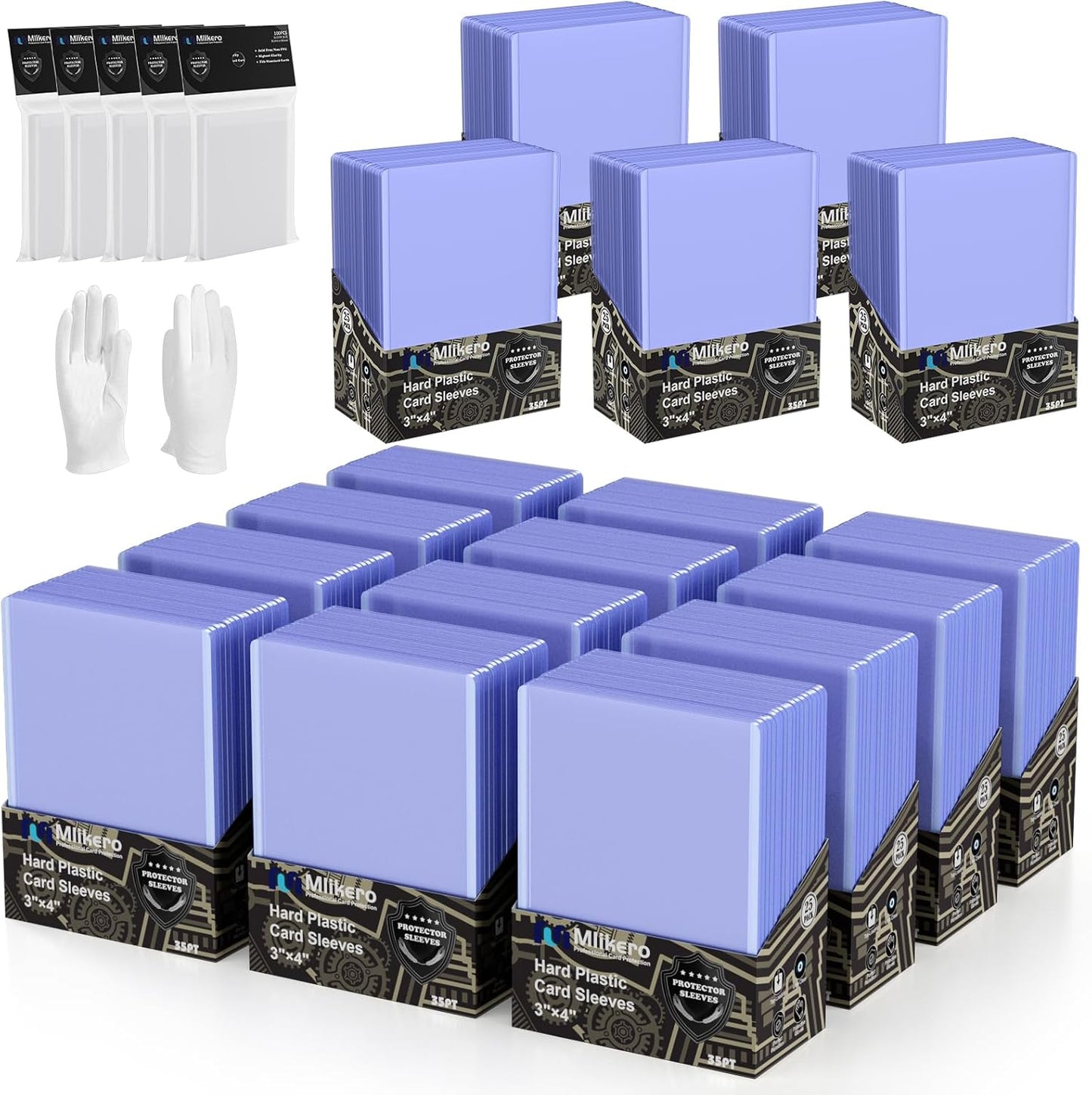 1000 Card Sleeves Top Loaders for Cards - Premium Protectors