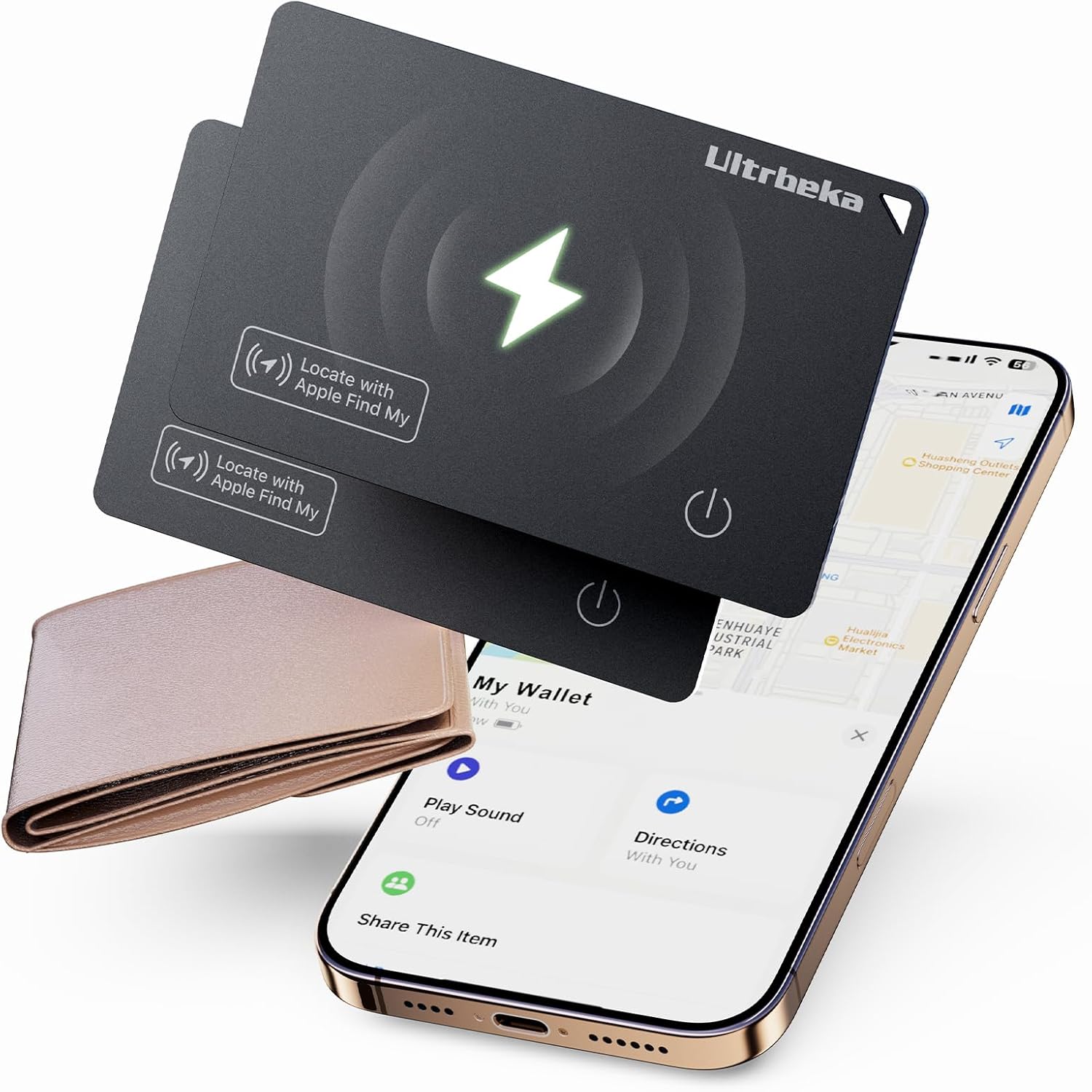 Wallet Tracker Air Tag Slim Card Bluetooth Tracker for Wallets