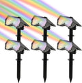 Solar Spotlights Outdoor 8 Colors 10 Modes - Dual Mount Garden Lights