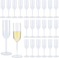 6oz Plastic Champagne Flutes Set of 24 for Every Celebration