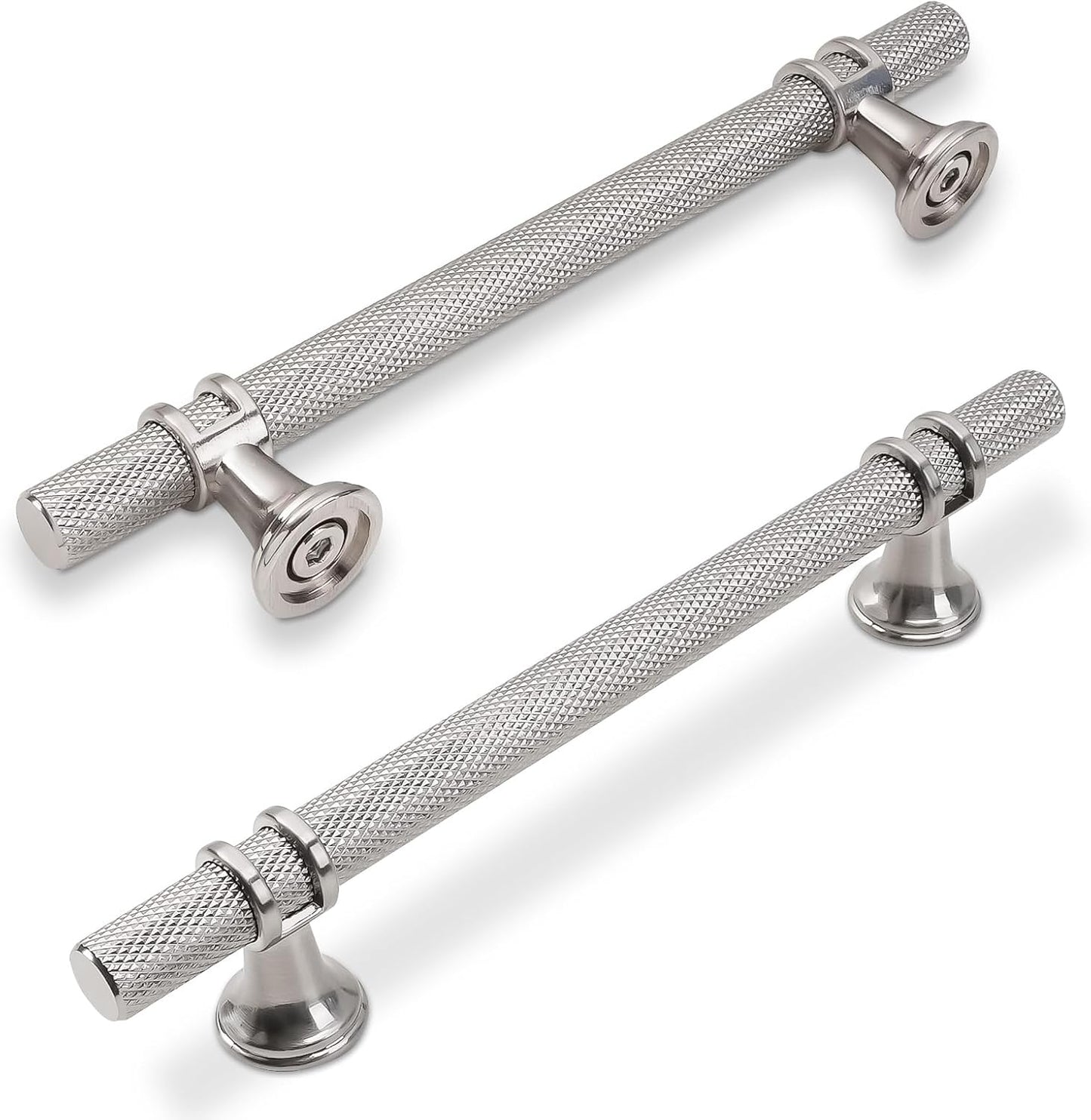 10 Pack 5 Inch Cabinet Pulls in Brushed Satin Nickel Finish