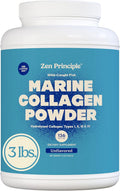 Zen Principle Marine Collagen Peptides Powder 3lb - Supports Skin