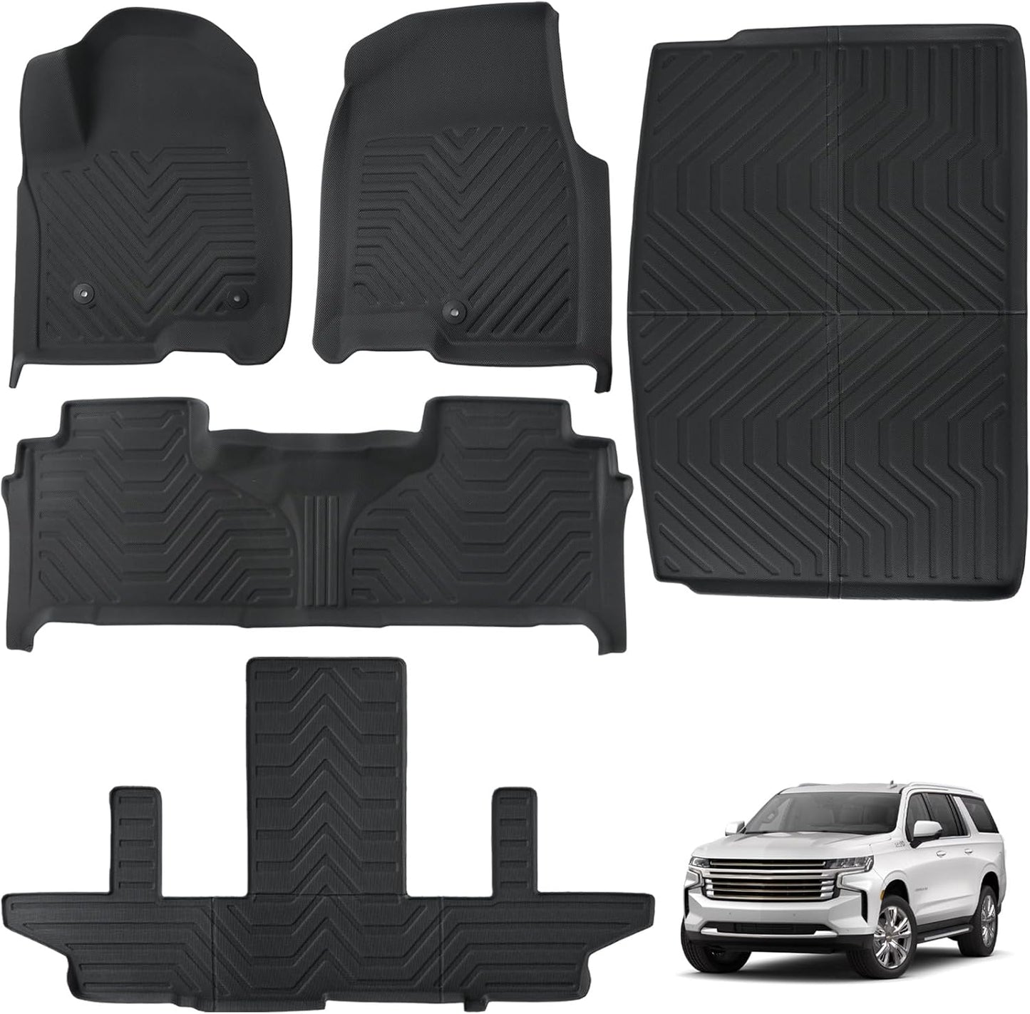 Floor Mats for 2021-2025 Suburban & GMC Yukon XL 7 Seats
