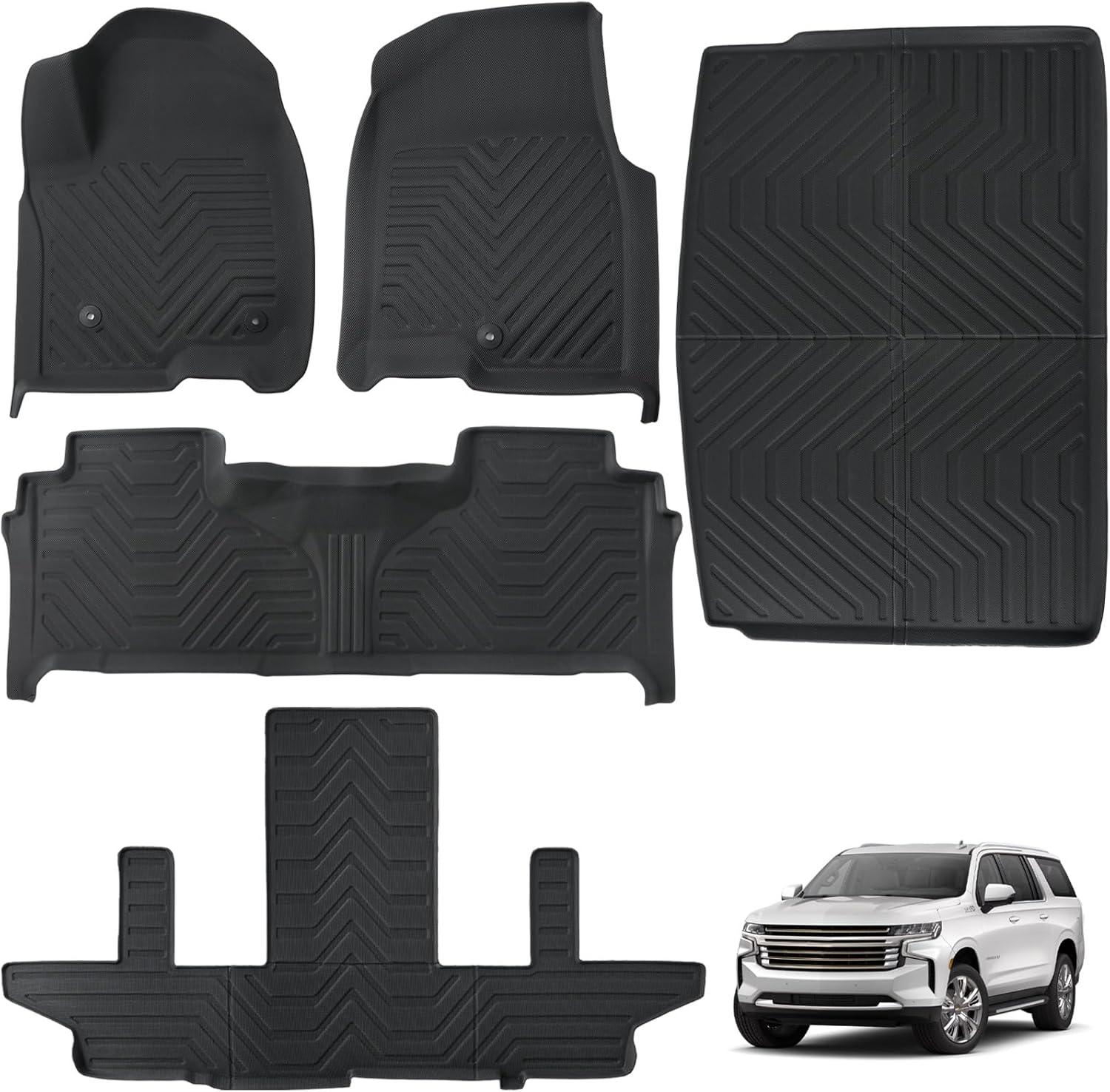 Floor Mats for 2021-2025 Suburban & GMC Yukon XL 7 Seats