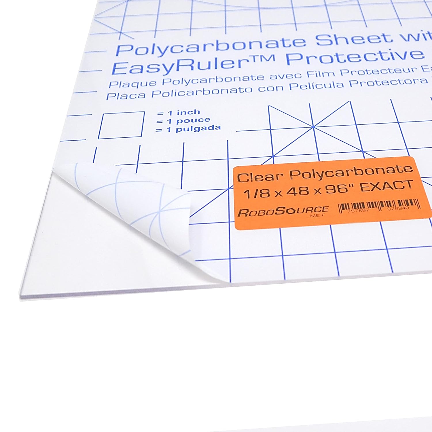 Polycarbonate Plastic Sheet 48in x 96in for DIY and Crafts
