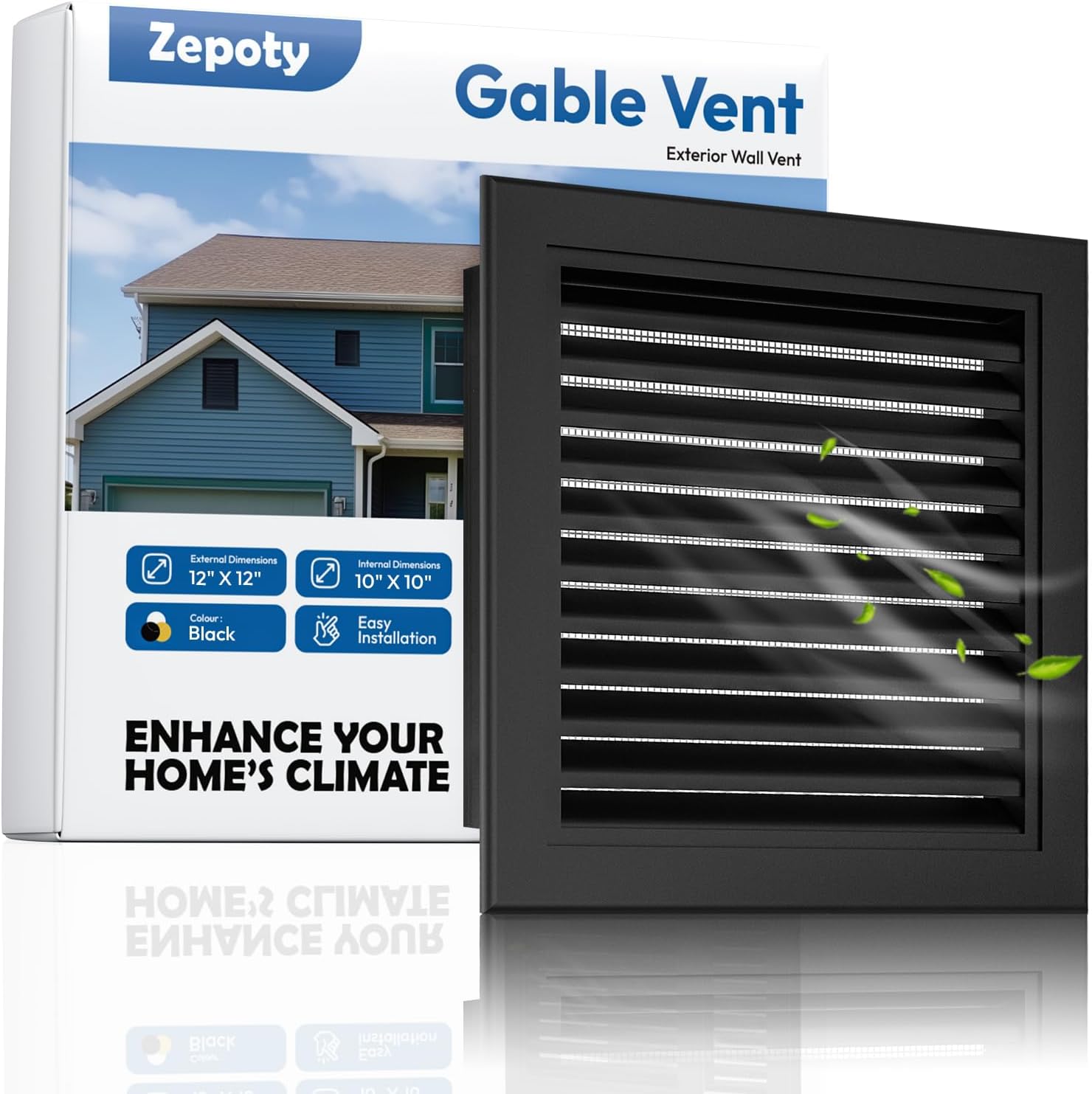12 X 12 Gable Vent - Premium Aluminum Shed Vent for Cooling