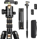 77in Aluminum Camera Tripod & Monopod - Compact Travel Stand