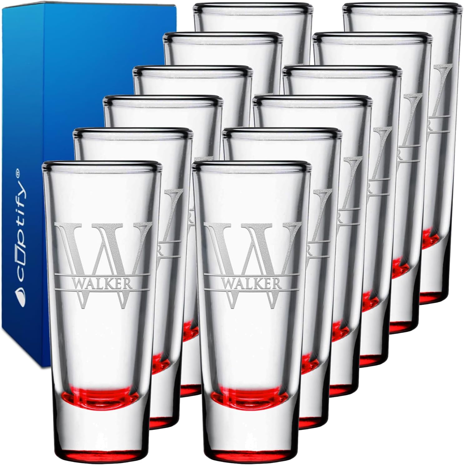 Personalized Shot Glasses Set of 12 for Unique Celebrations