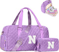 Initial Travel Duffle Bag Women Girls Gift - Personalized Weekender