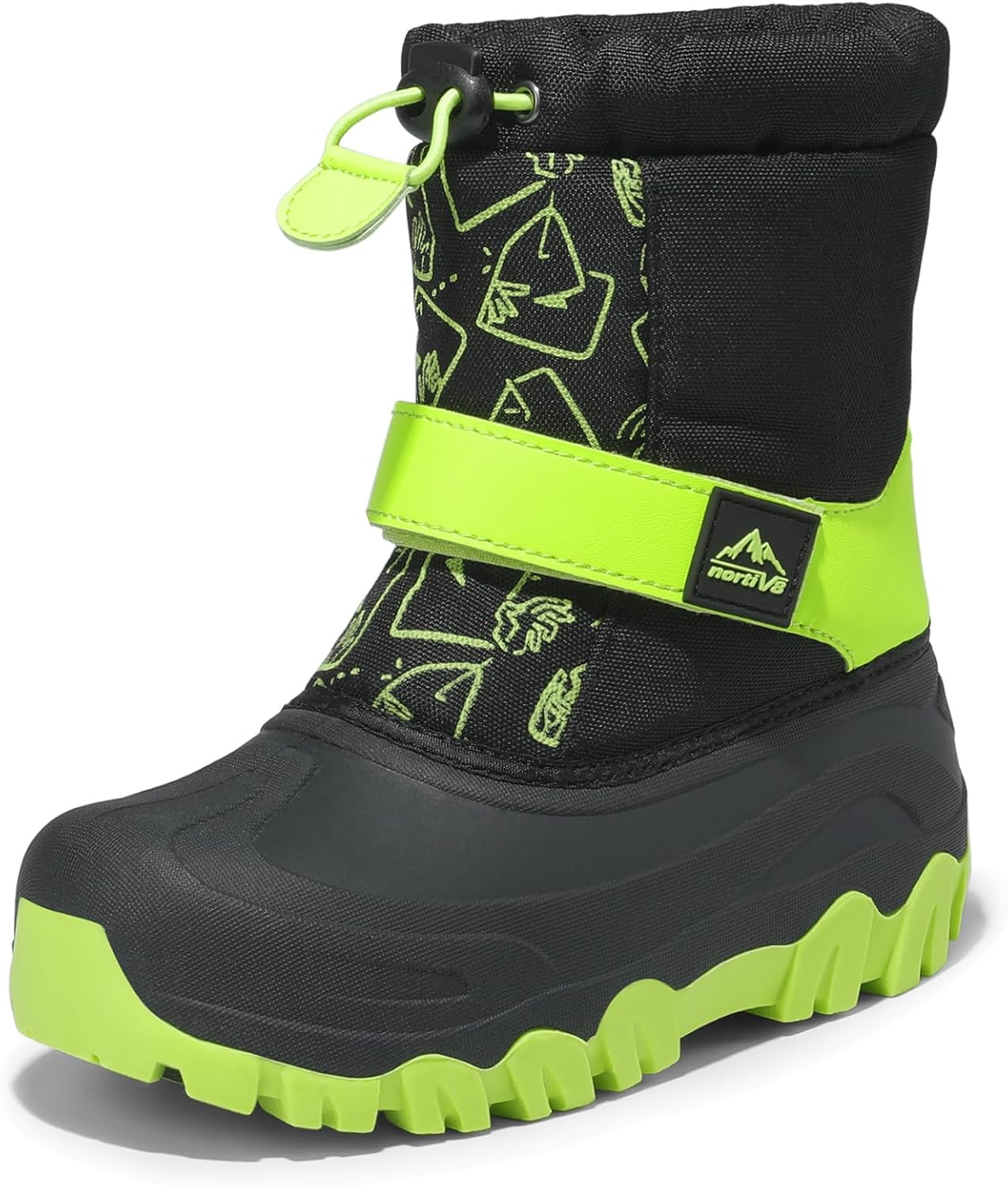 NORTIV 8 Kids Snow Boots Waterproof Cold Weather Classic Booties