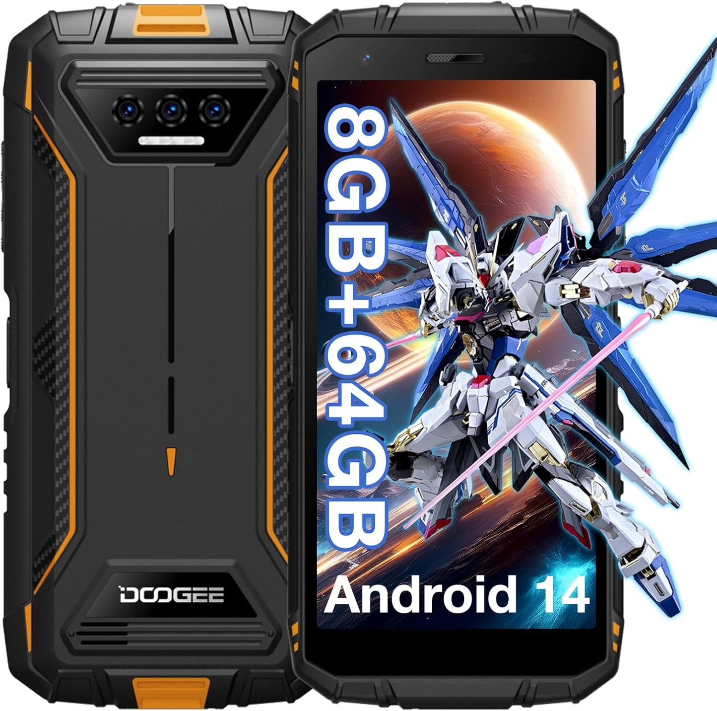 DOOGEE S41T Rugged Phone Unlocked with 6300mAh Battery