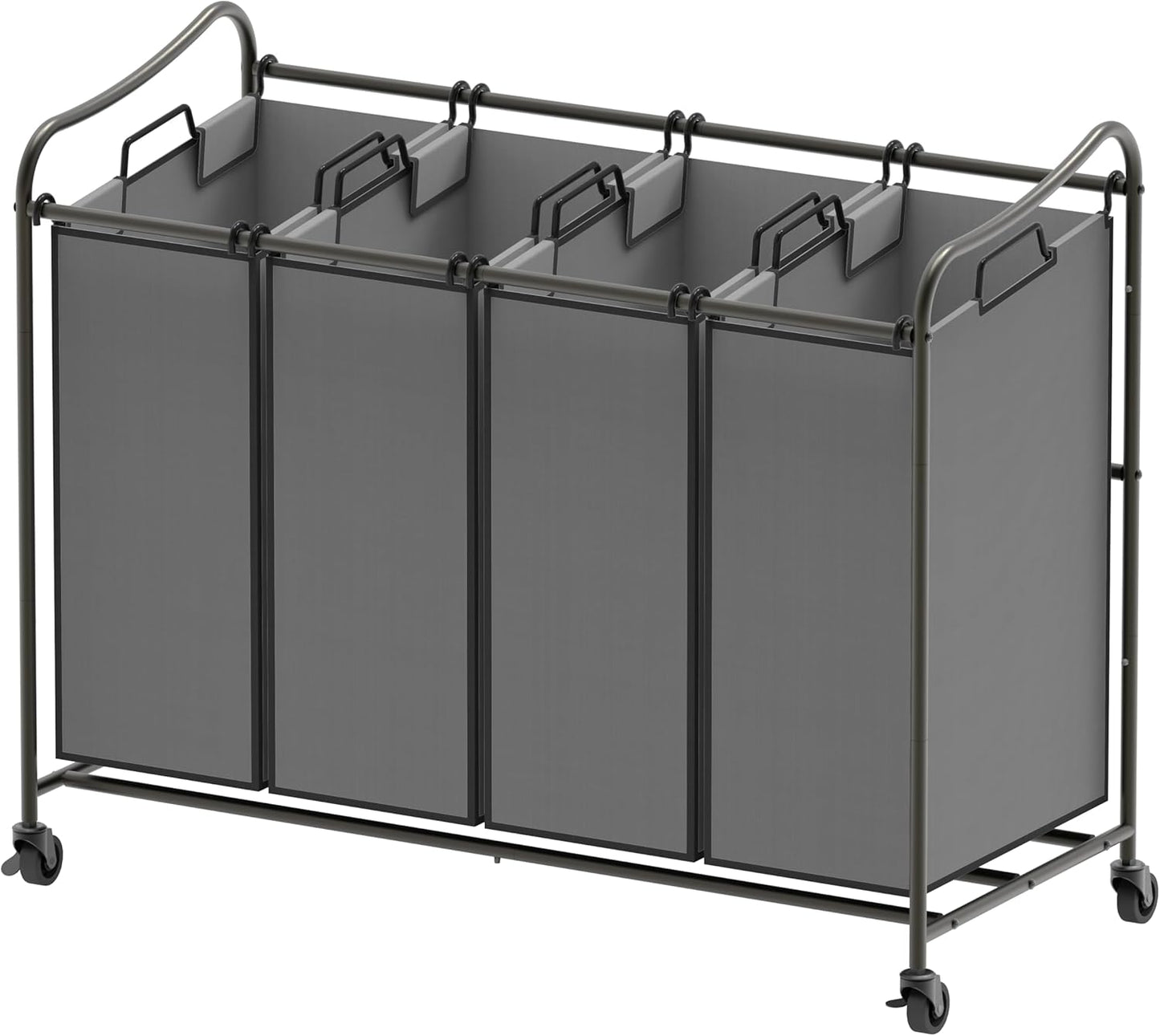 Heavy Duty Laundry Sorter Rolling Cart for Easy Organization
