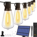 Ollny 25+2 ST38 Solar String Lights 50 FT - Warm Outdoor Ambiance