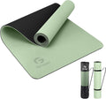 Yoga Mat Non Slip for Women - Eco Friendly Thick TPE, 6mm or 8mm
