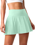Pleated Tennis Skirt with Pockets and Built-in Shorts - Comfortable 2