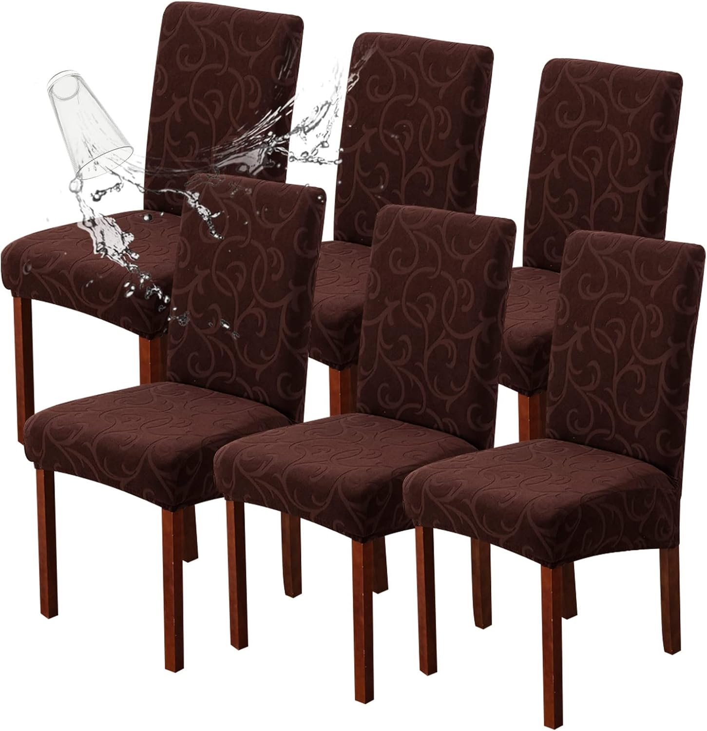 Genina Waterproof Dining Room Chair Covers for Stylish Protection