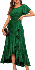 BeryLove Women's Sequin Evening Dress for Elegant Party Occasions
