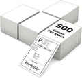 4 in x 6 in Fanfold Direct Thermal Labels, 500/Stack, 4 Stacks