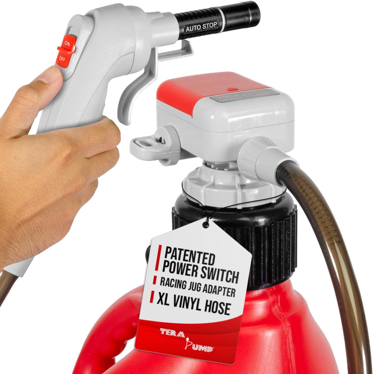 TERA PUMP Next Gen Auto Stop Fuel Pump with 4.25-ft Hose