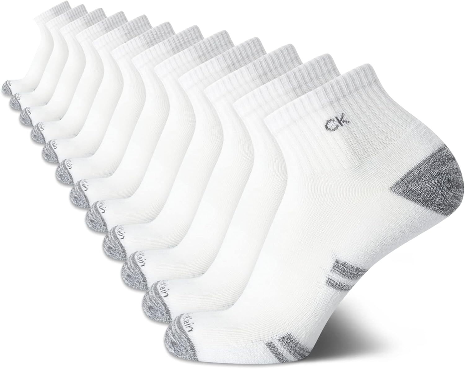 Calvin Klein Men's High Quarter Socks - Cushioned Comfort Pack