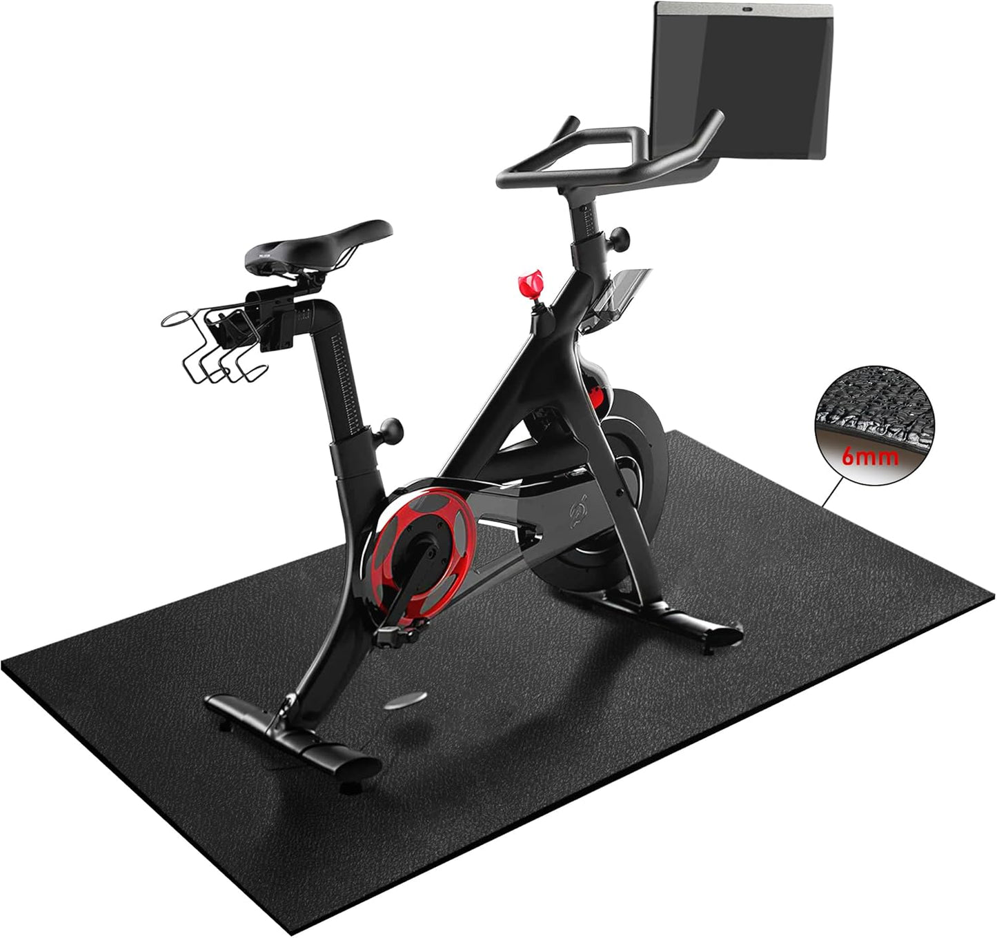 Peloton Bike Mat for Hardwood Floors - Non-Slip & Sweat-Proof