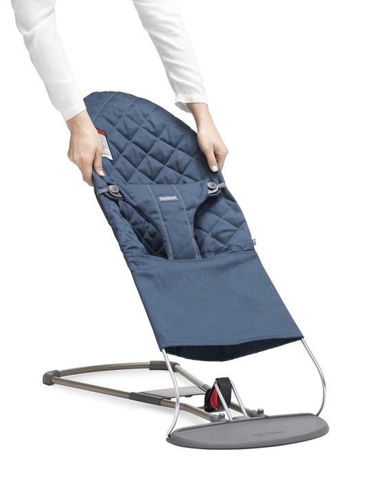 BabyBjorn Fabric Seat for Bouncer - Midnight Blue Cotton Cover