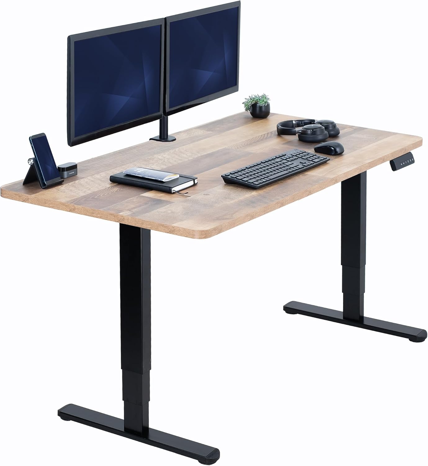 VIVO Electric Dual Motor Sit Stand Desk with Memory Height Adjustment