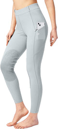 SANTINY Women's Horse Riding Pants with Zipper Pockets (Style SMSK)